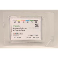 Papierspitzen color ISO 45-80 300St