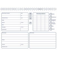 Karteikarte Weiß Din A5 Quer  100St