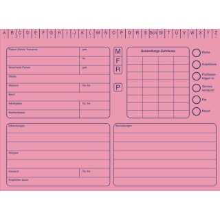 Karteikarte Rot Din A5 Quer  100St