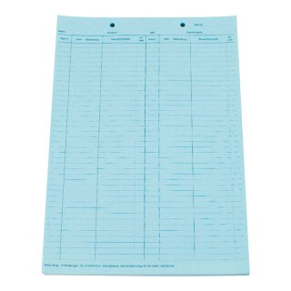 Krankenblatt C blau kopfgel.  100St