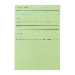 Adress-Aufkleber grün 100St