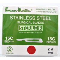 Skalpellklingen Swann Morton 15C steril