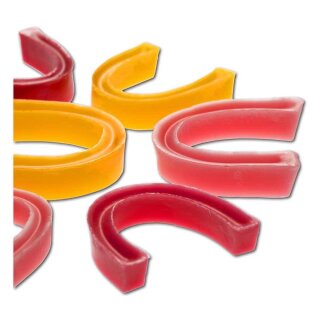 Wachsbißwälle groß rot medium 100St