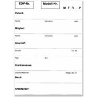 Anschriftblatt KFO weiß 50St