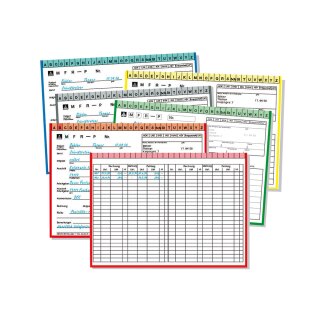 Doppelkarteikarte 61 gelb  100St