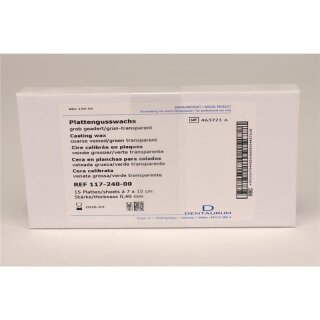Gusswachs grob 0,40 grün Platten Pa