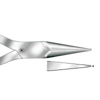 Flachspitzzange ger. HSL 478-13  St