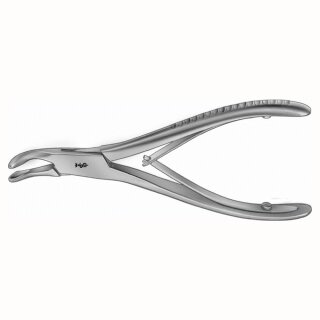 Hohlmeisselzange 3,5/140mm gebogen St