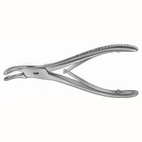 Hohlmeisselzange 3,5/140mm gebogen St