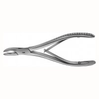 Hohlmeisselzange 4,5/150mm gebogen St