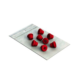 Silicone Plug f. Bohrerst. rot 8St