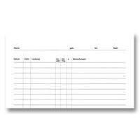 Krankenblatt U weiß kopfgel. 100St