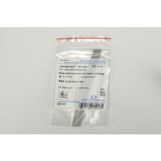 Reintitandraht 1,0mm rund Stg. 10St