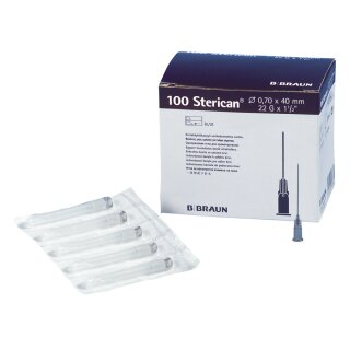 Sterican Einmalk. 0,70x40 G22  100St