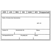 Anschriftblatt Kv-Karte 581 10St