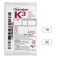 K3 NiTi-Files .02 Gr.30 25mm 6St