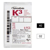 K3 NiTi-Files .02 Gr.40 25mm 6St