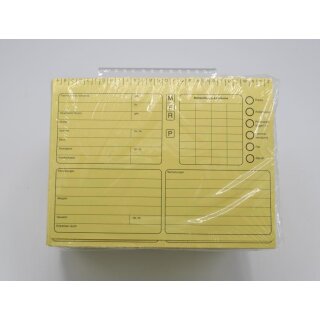 Karteikarte Gelb Din A5 Quer  100St