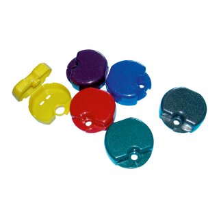 Spangendosen Glitter 100St Sort