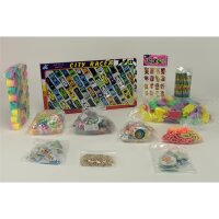 Spangendosen Glitter 100St Sort