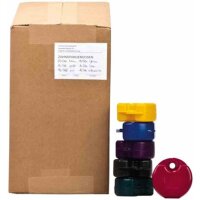 Spangendosen Glitter 100St Sort