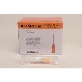 Sterican Einmalk. 0,50x16 25G 100St
