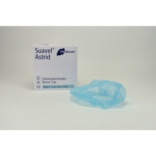 OP-Haube Bouffant blau  100St