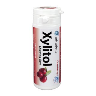 miradent Xylitol Gum Cranberry 30St