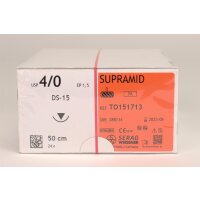 Supramid schwarz 4/0 DS-15 2Dtz