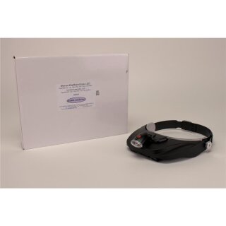 Kopfbandlupe "Stereo" LED St