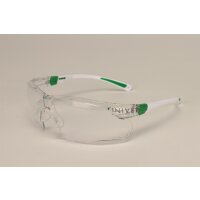 Schutzbrille featherlight grün/weiß  St