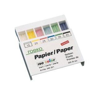 Papierspitzen color ISO  80 300St