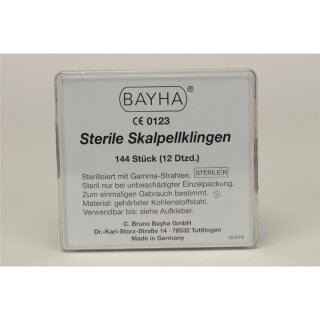 Bayha Skalpellkl. steril Fig.20   144St
