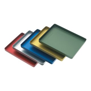 Tray Alu-Bodenteil mini ungel. rot  St