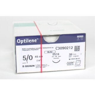 Optilene blau 5/0 DS16 45cm 3Dtz