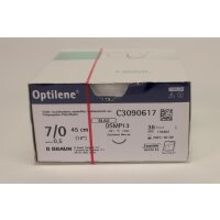 Optilene blau 7/0 DSMP13 45cm 3Dtz