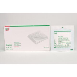 Gazin Mullkompressen 5x5cm 8F 100St