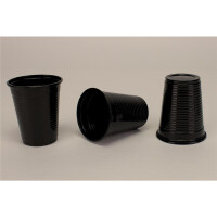Monoart Trinkbecher schwarz 180ml 3000St