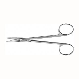 Iris u. Fadenschere 130mm ger. spitz St