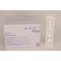 Mulltupfer ster. 15x16cm Walnuß 50St