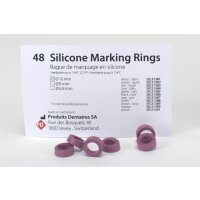 Silikon Ringe 10mm lila  48St