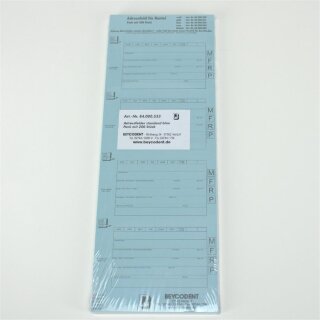 Adressfelder standard blau 200St