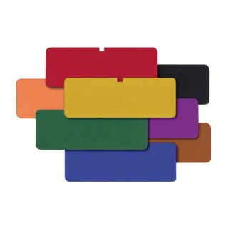 Kennzeichnungsschild schwarz 50x18mm St