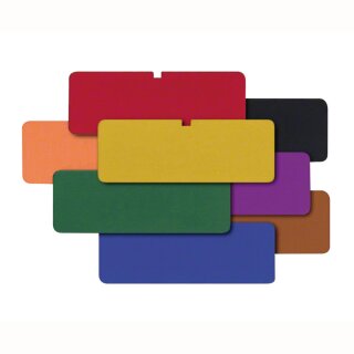 Kennzeichnungsschild braun 50x18mm St