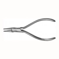 Flachzange 140mm Maul gerieft grazil St