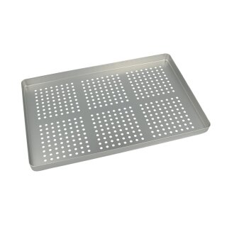 Norm-Tray Boden gelocht silber St