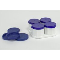 Dappenbehälter Kusto bau 4er-Set