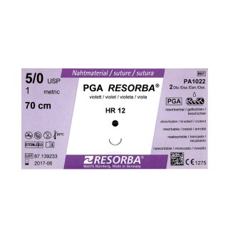 Resorba PGA violett 4/0 DS18 2Dtz