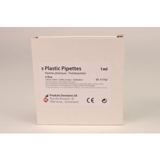 Einmal-Pipetten Plastik X-Fein 5St