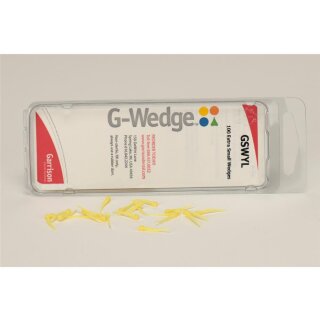 G-Wedges gelb Plastik ultraklein 100St